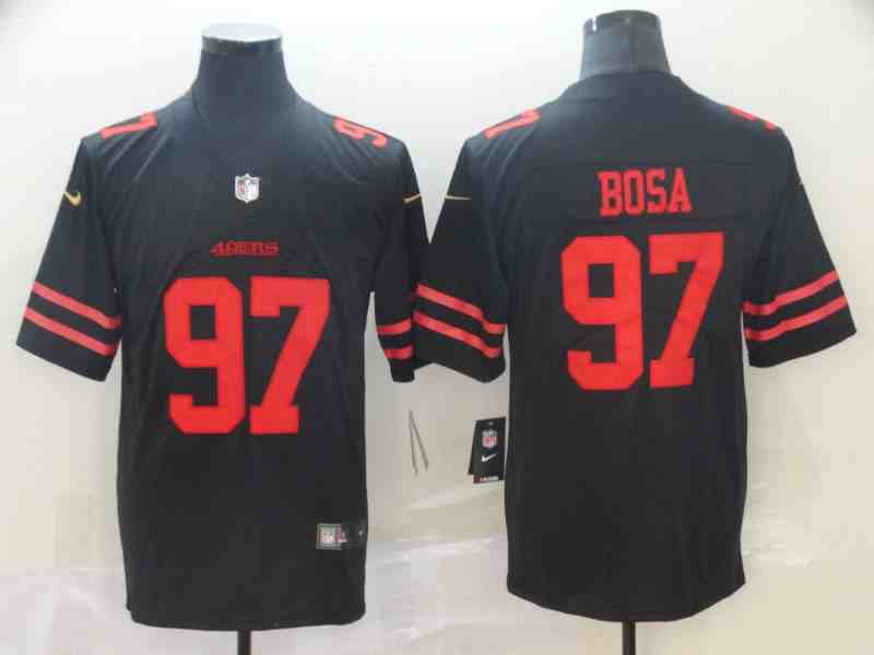 49ers 97 Nick Bosa Black Alternate Men's Stitched Football Vapor Untouchable Limited Jersey