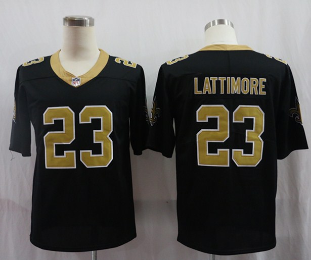 Nike Saints 23 Marshon Lattimore Black Team Color Men's Stitched NFL Vapor Untouchable Limited Jersey