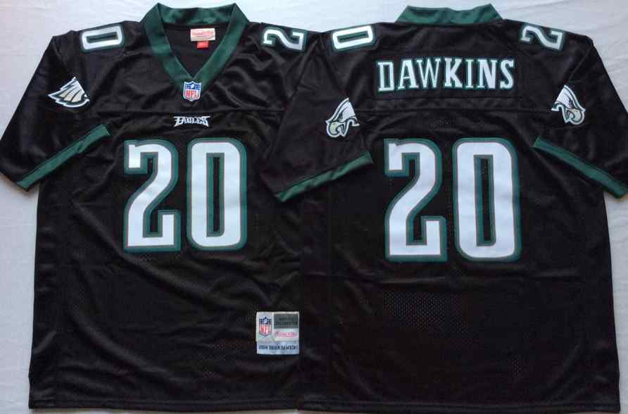 Philadelphia Eagles 20 Brian Dawkins 2004 Throwback Black Jersey