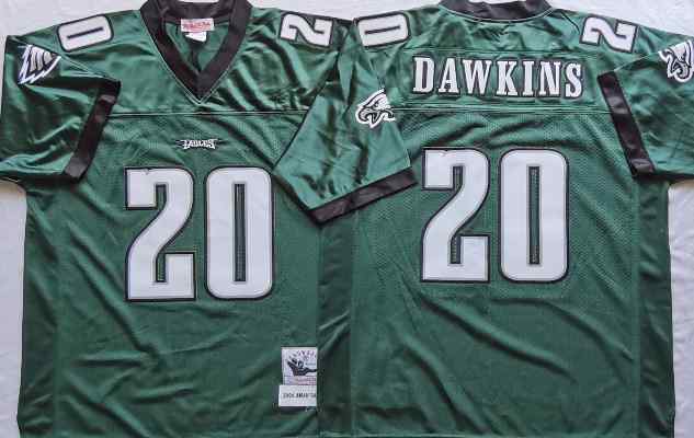 Philadelphia Eagles 20 Brian Dawkins 2004 Throwback Green Jersey