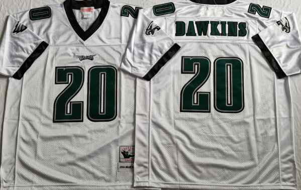 Philadelphia Eagles 20 Brian Dawkins 2004 Throwback White Jersey