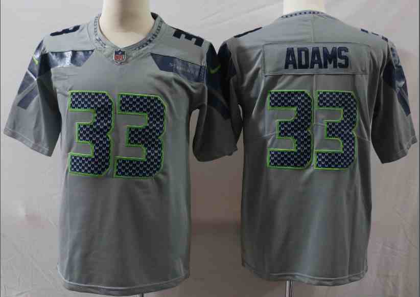 Nike Seahawks 33 Jamal Adams Gray Vapor Untouchable Limited Jersey