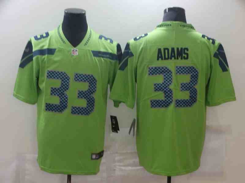 Seattle Seahawks 33 Jamal Adams Green Vapor Limited Jersey