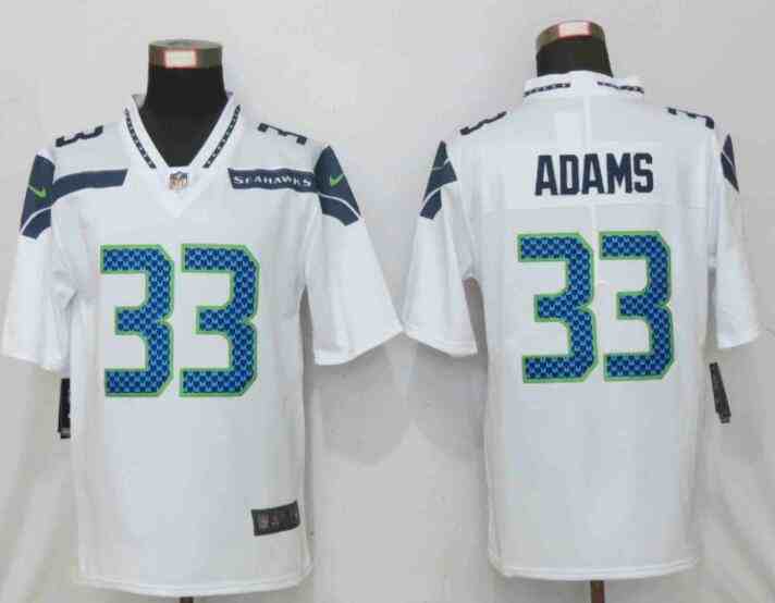 Nike Seahawks 33 Jamal Adams White Vapor Untouchable Limited Jersey