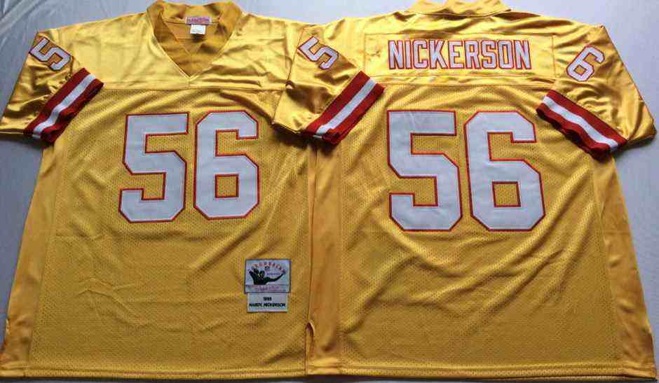 Tampa Bay Buccaneers 56 Hardy Nickerson Throwback Orange Jersey