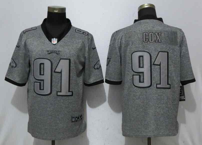 Nike Eagles 91 Fletcher Cox Gray Gridiron Gray Vapor Untouchable Limited Jersey