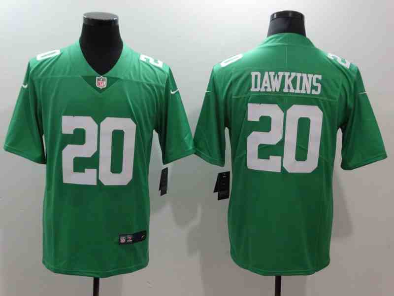 Nike Eagles 20 Brian Dawkins Green Throwback Vapor Untouchable Player Limited Jersey