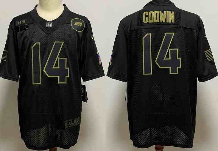 Nike Buccaneers 14 Chris Godwin Red Team Big Logo Vapor Untouchable Limited Jersey