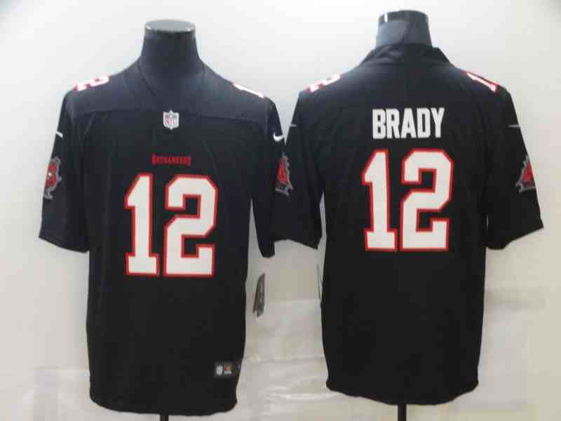 Nike Buccaneers 12 Tom Brady black New Vapor Untouchable Limited Jersey