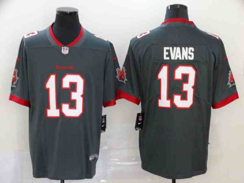 Nike Buccaneers 13 Mike Evans Gray Vapor Untouchable Limited Jersey