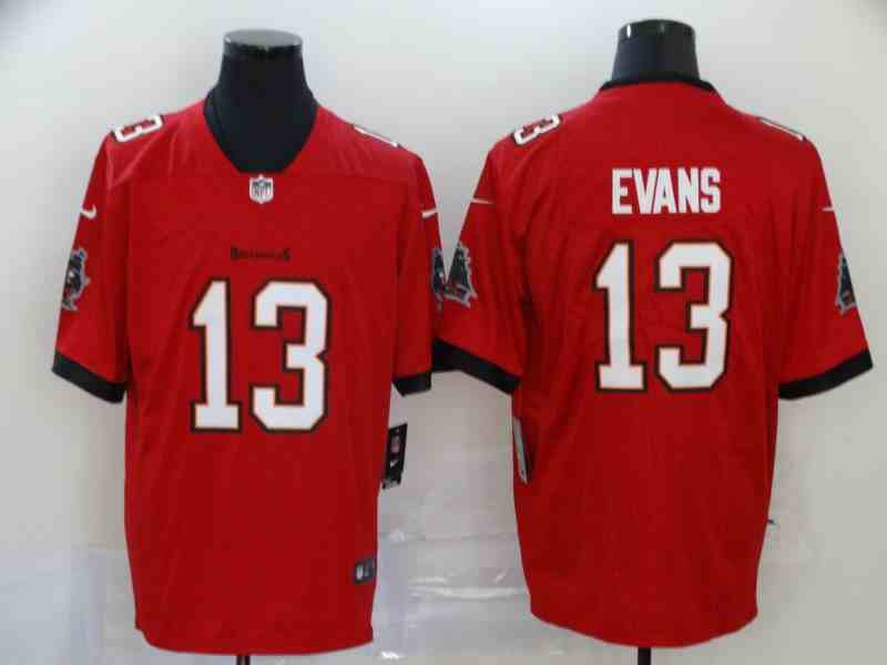 Nike Buccaneers 13 Mike Evans Red Vapor Untouchable Limited Jersey