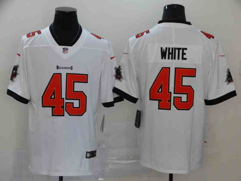 Nike Buccaneers 45 Devin White White Vapor Untouchable Limited Jersey