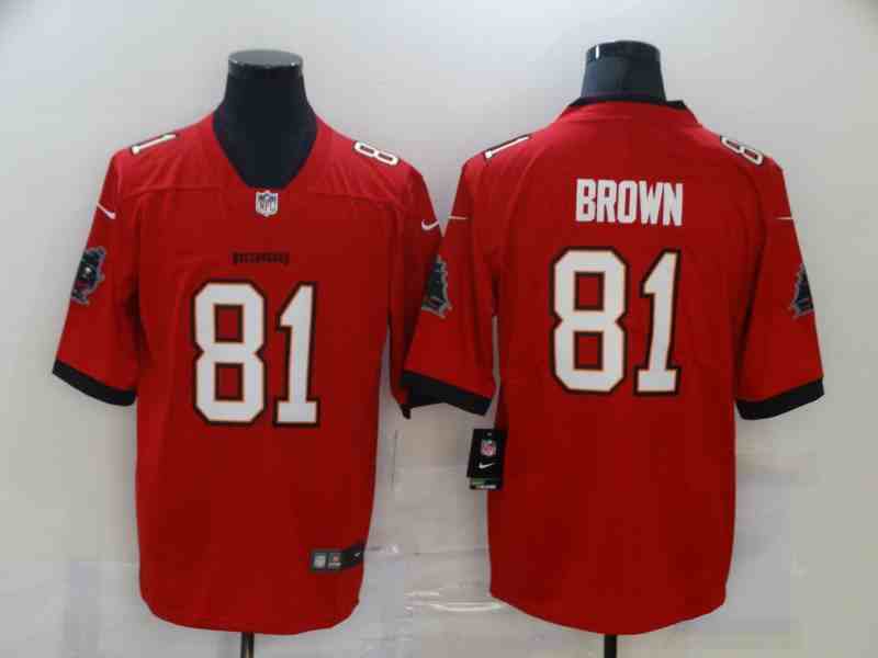 Nike Buccaneers 81 Antonio Brown Red Vapor Untouchable Limited Jersey