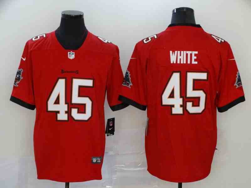 Nike Buccaneers 45 Devin White Red  Vapor Untouchable Limited Jersey
