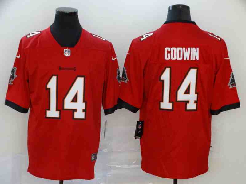 Nike Buccaneers 14 Chris Godwin Red Vapor Untouchable Limited Jersey