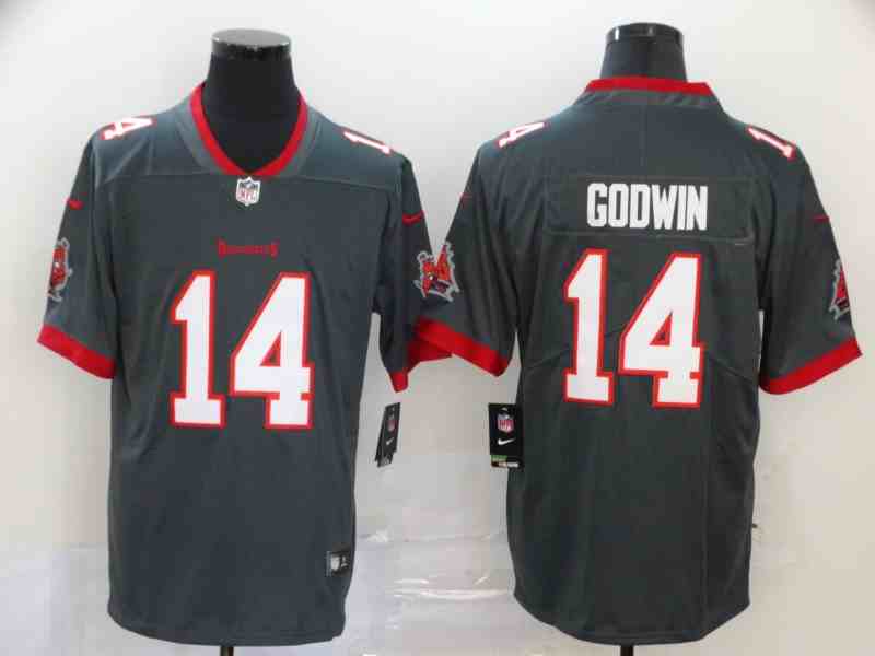 Nike Buccaneers 14 Chris Godwin Gray Vapor Untouchable Limited Jersey