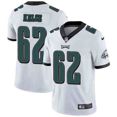 Nike Eagles 62 Jason Kelce White Men Stitched NFL Vapor Untouchable Limited Jersey