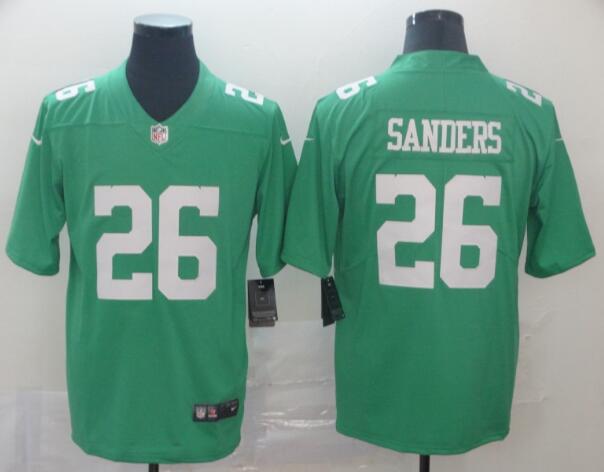 Nike Eagles 26 Sanders Green Throwback Vapor Untouchable Player Limited Jersey