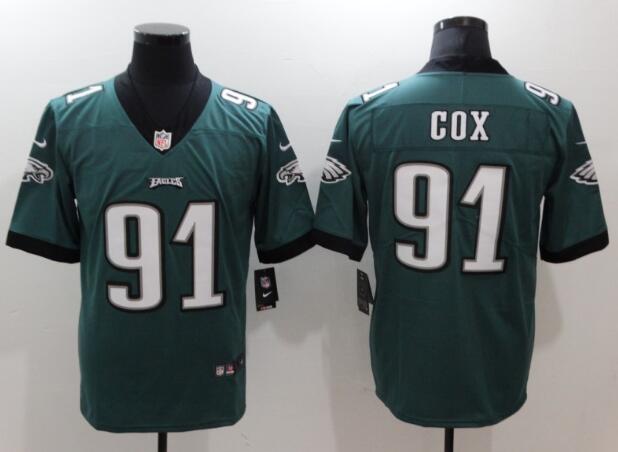 Nike Eagles 91 Fletcher Cox Midnight Green Team Color Men's Stitched NFL Vapor Untouchable Limited Jersey