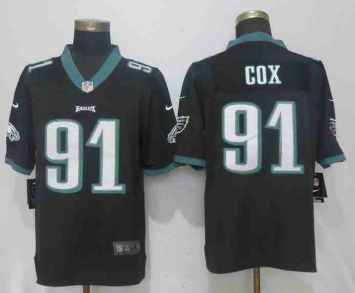 Nike Eagles 91 Fletcher Cox Black Vapor Untouchable Player Limited Jersey
