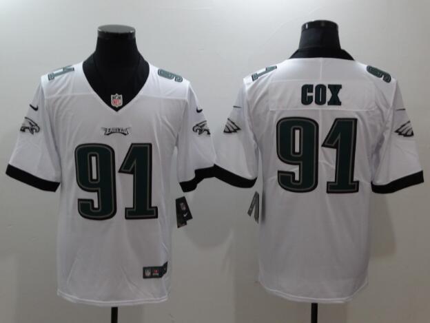 Nike Eagles 91 Fletcher Cox White Men Stitched NFL Vapor Untouchable Limited Jersey