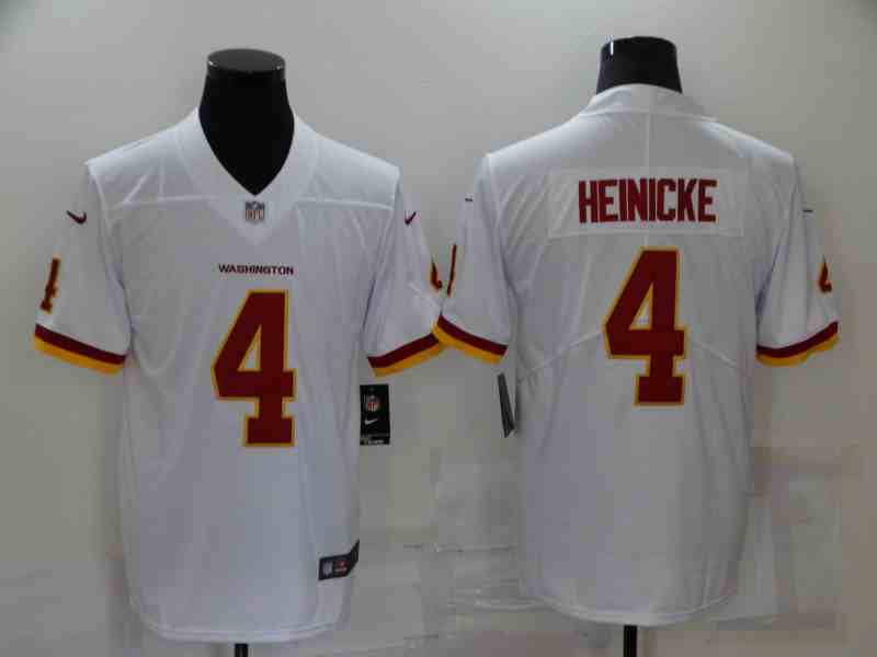 Washington Football Team 4 Taylor Heinicke White Vapor Limited Jersey