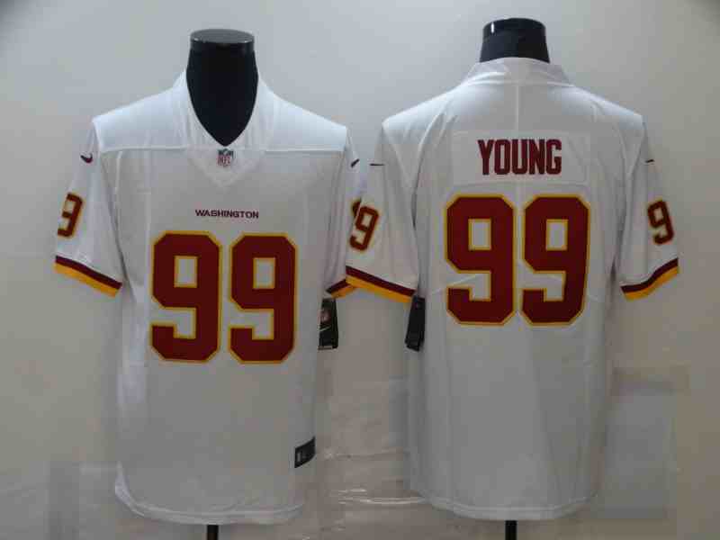 Washington Redskins 99 Chase Young White Vapor Untouchable Limited Jersey