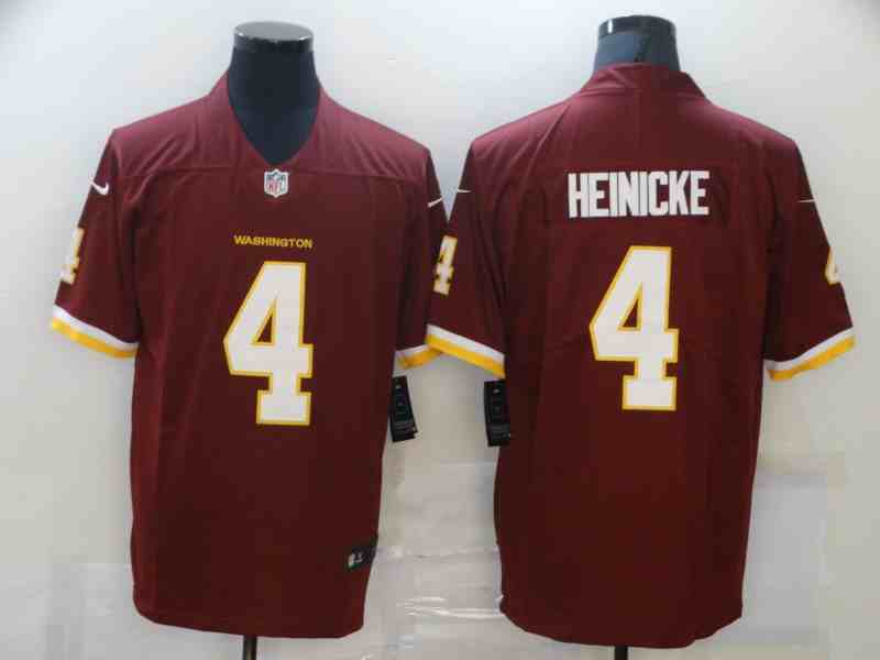 Washington Football Team 4 Taylor Heinicke Burgundy Vapor Limited Jersey