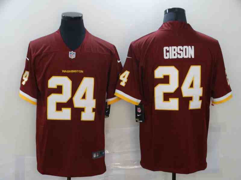 Men Washington Redskins 24 Antonio Gibson Limited Red Jerseys