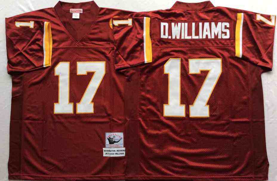 Washington Redskins 17 Doug Williams Throwback Burgundy Jersey