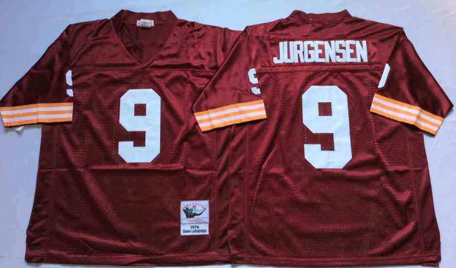 Washington Redskins 9 Sonny Jurgensen 1974 Throwback Burgundy Jersey