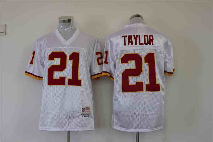 Washington Redskins 21 Sean Taylor Throwback White Jersey