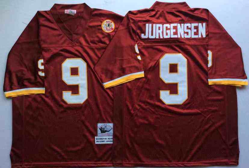 Washington Redskins 9 Sonny Jurgensen Throwback Burgundy Jersey