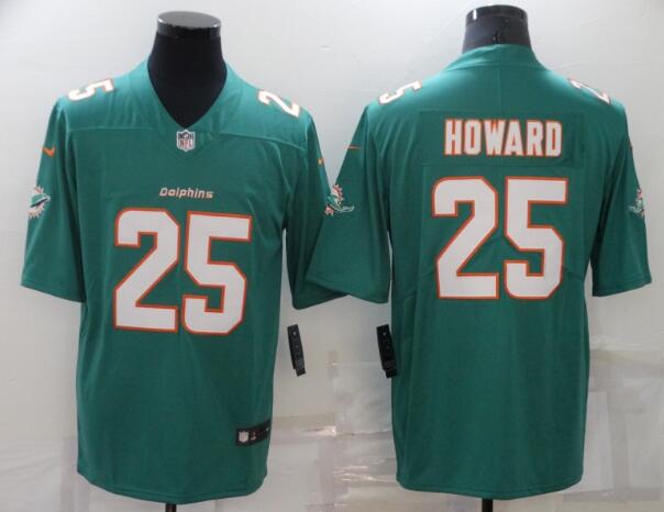 Nike Dolphins 25 Xavien Howard Aqua Vapor Untouchable Limited Jersey