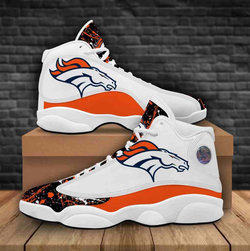 NFL Customized  shoes Denver Broncos Limited Edition JD13 Sneakers 001