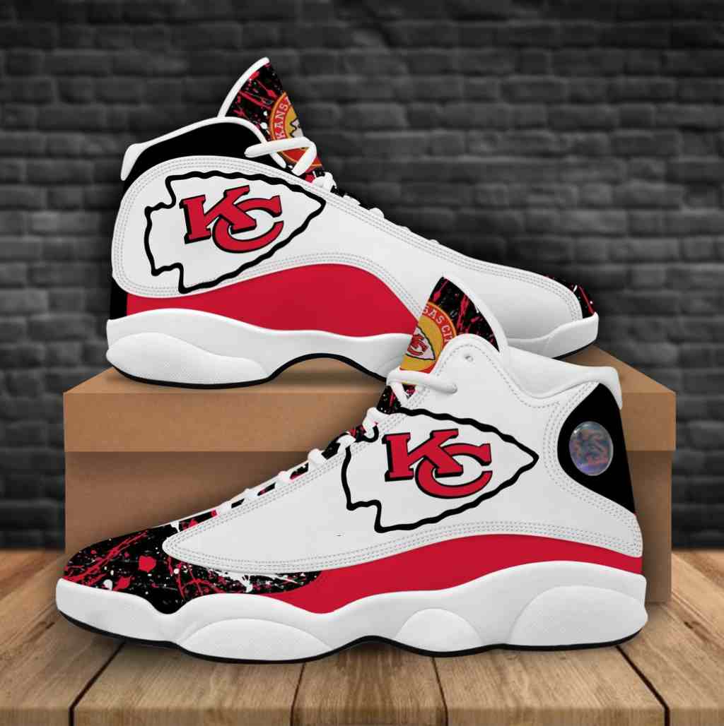 NFL Customized  shoes Kansas City Chiefs Limited Edition JD13 Sneakers 001