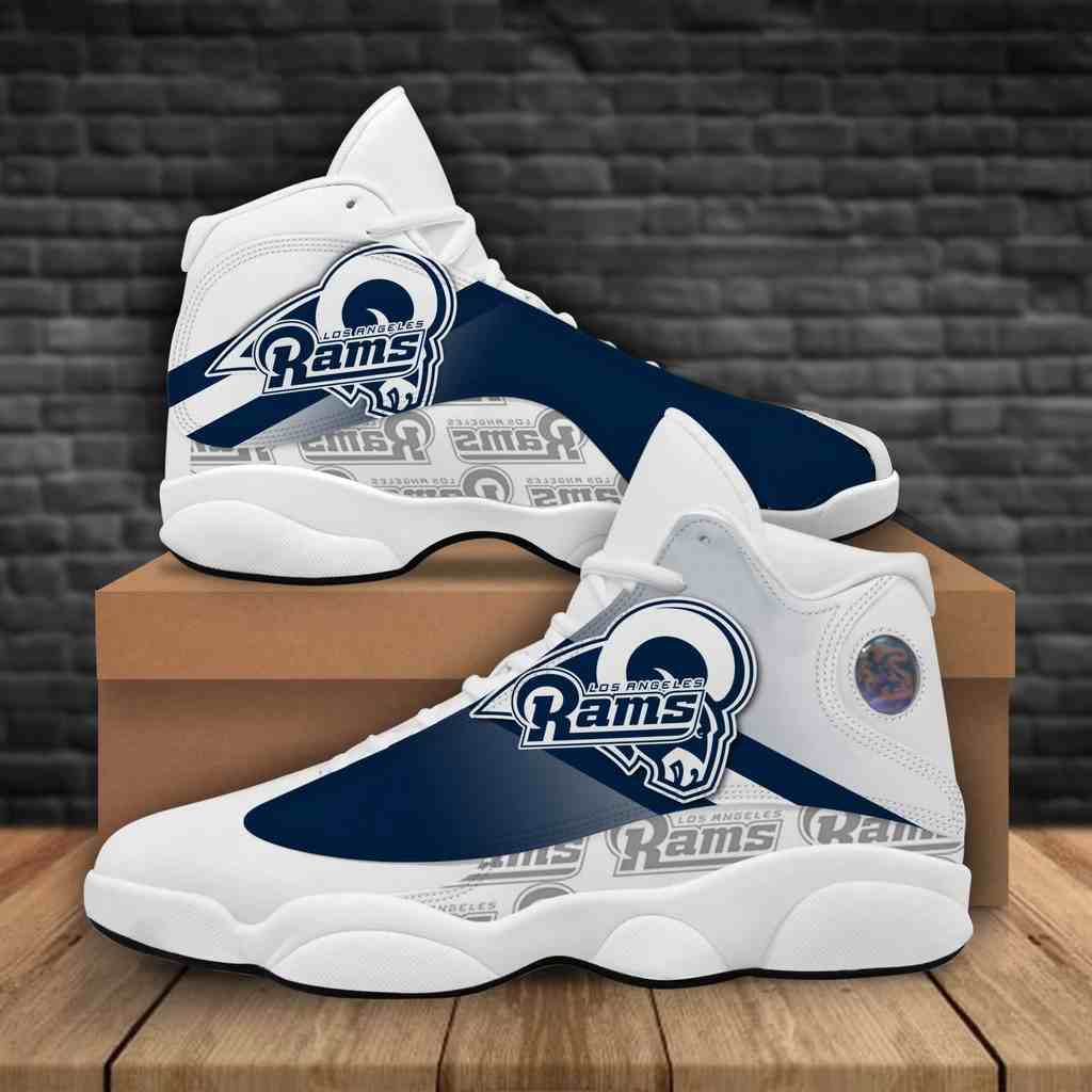 NFL Customized  shoes Los Angeles Rams Limited Edition JD13 Sneakers 001