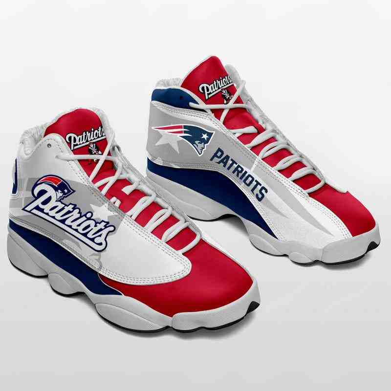 NFL Customized  shoes New England Patriots Limited Edition JD13 Sneakers 003