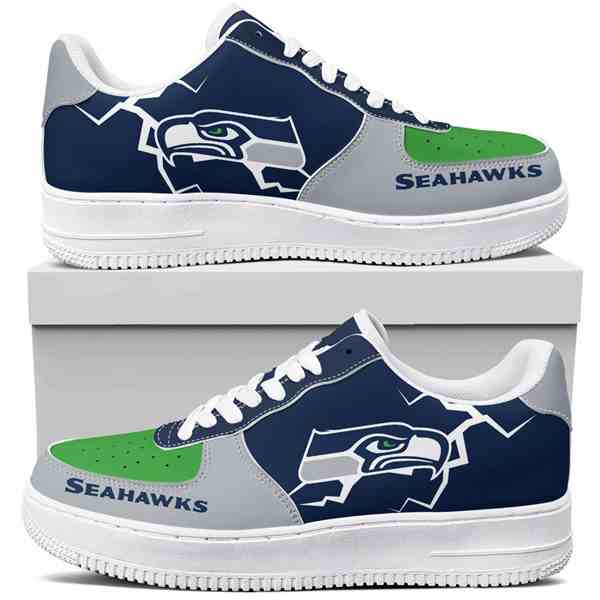 NFL Customized  shoes Seattle Seahawks Air Force 1 Sneakers 001