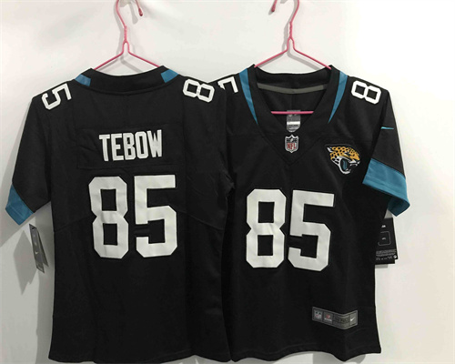 Youth Nike Jaguars 85 Tim Tebow Black 2021 NFL Draft Vapor Untouchable Limited Jersey