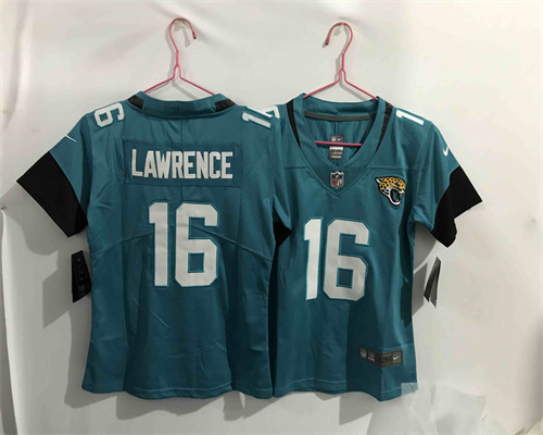 Youth Nike Jaguars 16 Trevor Lawrence Teal 2021 Draft Vapor Limited Jersey