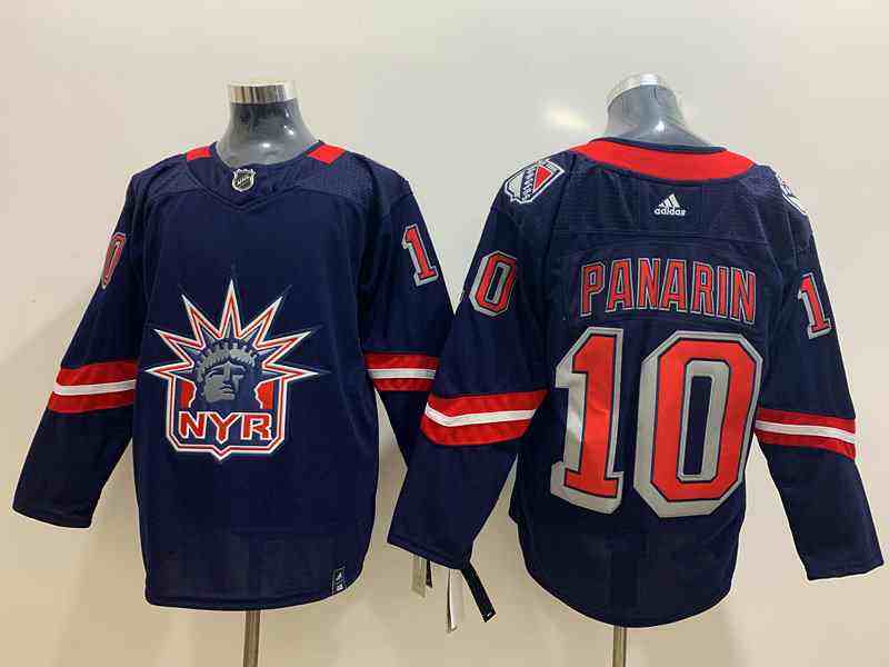 Rangers 10 Artemi Panarin Navy 2020-21 Reverse Retro Adidas Jersey