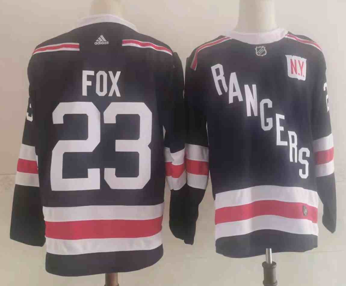 Men's New York Rangers #23 Adam Fox Navy 2018 Winter Classic Authentic Jersey
