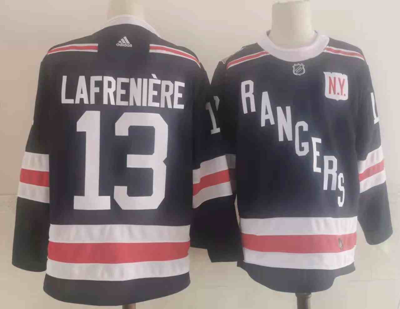 Men's New York Rangers #13 Alexis Lafreniere Navy 2018 Winter Classic Authentic Jersey