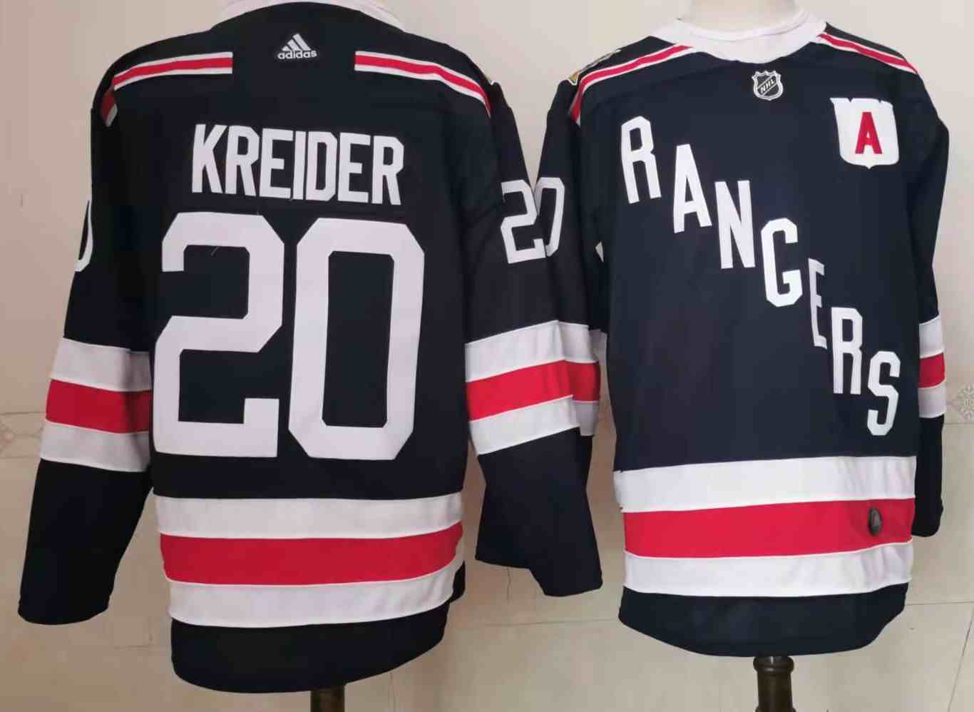 Men's New York Rangers #20 Chris Kreider Navy 2018 Winter Classic Authentic Jersey