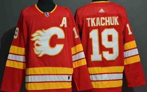 Men's Calgary Flames #19 Matthew Tkachuk Red Alternate Authentic Jersey