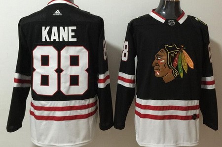 Men's Chicago Blackhawks #88 Patrick Kane Black 2020 Alternate Authentic Jersey