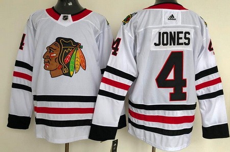 Men's Chicago Blackhawks #4 Seth Jones White Authentic Jersey