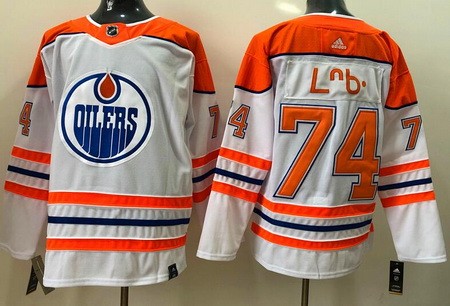Men's Edmonton Oilers #74 Ethan Bear Cree Syllabics White 2021 Reverse Retro Authentic Jersey