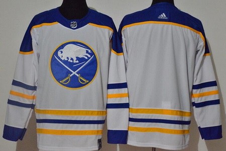 Men's Buffalo Sabres Blank White 2021 Authentic Jersey